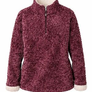 Women’s Weatherproof Vintage Cozy Sherpa Quarter Zip Pullover Size Medium